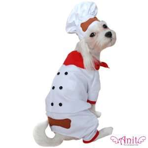  Dog Costume   Pet Chef Baker Halloween Apparel with Hat 