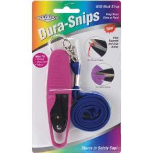 Dura Snips Squeeze Style Thread Snips 4 3/4 Pink & Black 