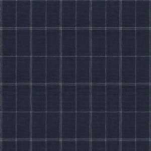  Sauria Grid Indigo by Ralph Lauren Fabric