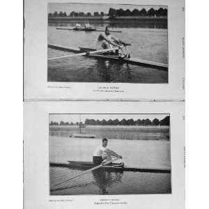   1908 Ernest Barry Sculler Boat George Towns Sportsmen