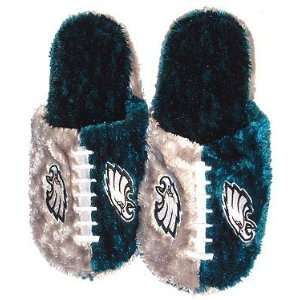   EAGLES NFL Football Mens Fuzzy Slippers Size L
