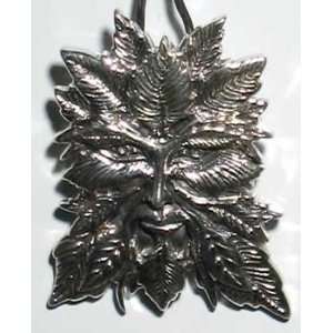  Sterling Silver Green Man Pendant Forest God Everything 