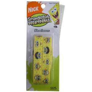 Nickelodeon Spongebob Squarepants Kids Yellow Shoe Laces   Spongebob 