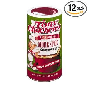 Tony Chachere More Spice Seasoning, 14 Ounce Containers (Pack of 12 