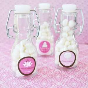   Baby Keepsake Theme Personalized Mini Glass Bottles (Set of 24) Baby