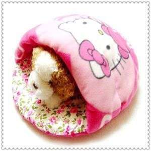 NEW Half Covered Pink Hello Kitty Dog Cat Pet Bed  