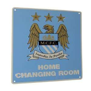   Manchester City FC. Home Changing Room Metal Sign