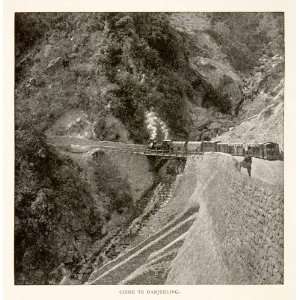  1901 Print Railroad Darjeeling India Toy Train New 