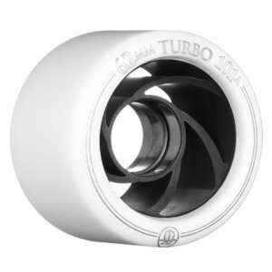RollerBones Turbo Speed Skate Wheels White 8 Pack 101A Hardness and 