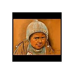  NOVICA Realist Painting   Boy with Hat