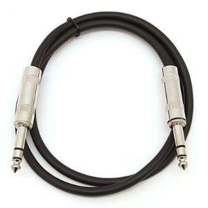 SEISMIC AUDIO   SATRXL F2   Black 2 1/4 TRS to 1/4 TRS Patch Cable