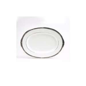  Noritake Chatelaine Platinum 16 Inch Oval Platter Kitchen 