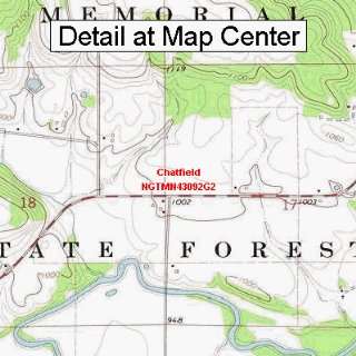   Topographic Quadrangle Map   Chatfield, Minnesota (Folded/Waterproof