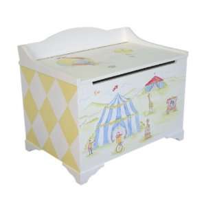  big top circus hand painted toy box (3ft) by sweet 