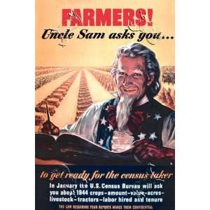  Farmers Uncle Sam Asks You by Jerome Rogen. Size 17.75 