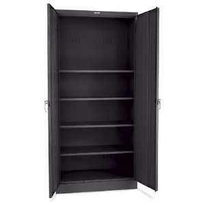  Heavy Duty Metal Storage Cabinet, 36 x 18 x 78   Black 