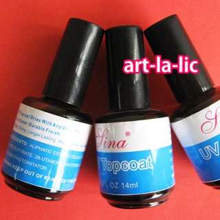 Nail Art Top Coat UV Gel Gloss Guard Glaze Manicure Tips  