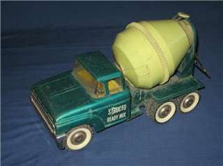 STRUCTO ~ Vintage READY MIX CEMENT MIXER Truck Green # 480 from 1960 