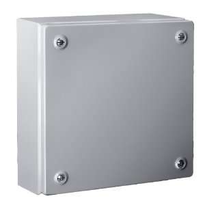 Rittal 1502510 Light Grey 18 Gauge Steel KL Screw Cover Junction Box 