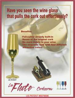 La Flute Wine Bottle Opener Corkscrew  