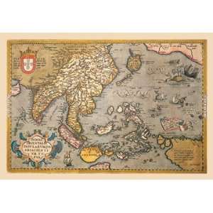  Map of South East Asia 24x36 Giclee