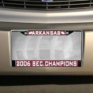  Arkansas Razorbacks Chrome & Cardinal 2006 SEC Football 