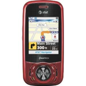  Pantech Matrix C740 Phone, Red (AT&T) Cell Phones 