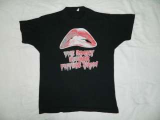 VINTAGE THE ROCKY HORROR PICTURE SHOW 80s T SHIRT SCREEN STARS XL CULT 