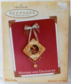 2004 Hallmark Ornament Mother And Daughter Photo Holder  