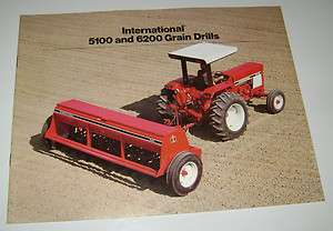 IH International 5100 & 6200 Grain Drills Sales Brochure ihc  
