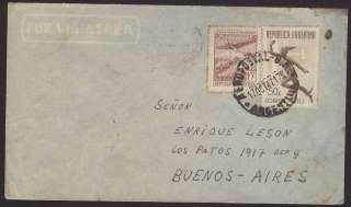 ARGENTINA TO SWITZERLAND AEROPOSTAL AIR MAIL COVER 1947  