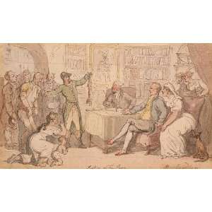  Hand Made Oil Reproduction   Thomas Rowlandson   32 x 18 
