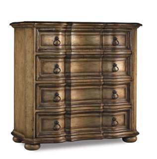 Antiqued Cherry William and Mary 4 Drawer Dresser Chest  