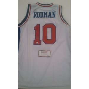   Dennis Rodman Signed Detriot Pistons Jersey TriStar 