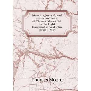   by the Right Honourable Lord John Russell, M.P. Thomas Moore Books