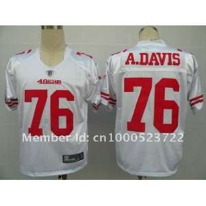 mix order san francisco 49ers #76 anthony davis 76 white 