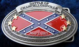 Battle Of Chancellorsville Civil War Belt Buckle  