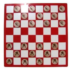   designs IH001CKS Laser Etched Ice Hockey Checkers Set Toys & Games
