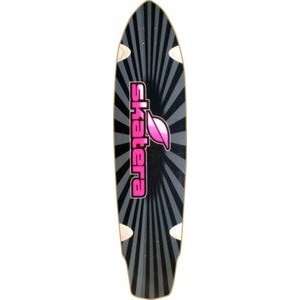 Skatera Non Carve Sunburst Longboard Skateboard Deck   9.75 x 42