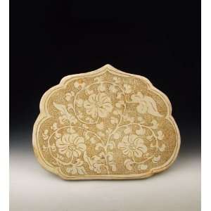 Porcelain Head rest With Pearl Background And Flower Pattern, Chinese 