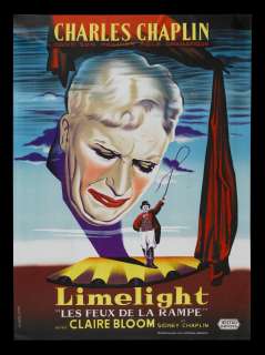 LIMELIGHT * FRENCH ORIG MOVIE POSTER CHARLIE CHAPLIN  