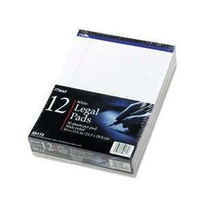   Size, White, 50 Sheets/Pad, 12 Pads/Pack MEA59172