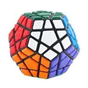  QJ Megaminx Tile Puzzle Cube Black Toys & Games