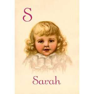  S for Sarah 12x18 Giclee on canvas