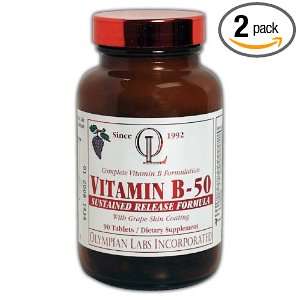  Olympian Labs Vitamin B 50 Twin Pack (Packaging May Vary 