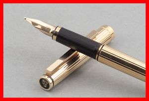 Pelikan Signum P605 chased gold plated fountain pen  