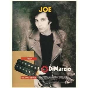  1990 Joe Satriani Photo DiMarzio Pickups Print Ad (Music 