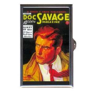  DOC SAVAGE 1940s COVER Coin, Mint or Pill Box Made in USA 