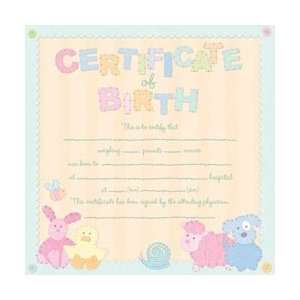   12X12 Birth Certificate K642331; 25 Items/Order