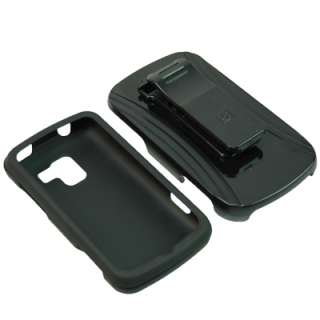 Hard Cover Holster Clip Combo Case For LG Enlighten Optimus Slider 